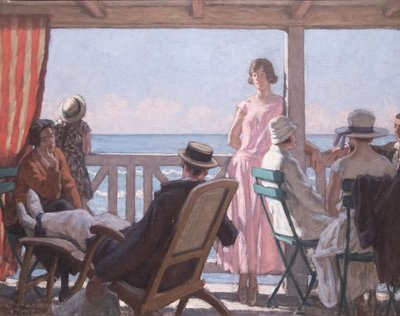 Au bord de la Manche de René François Xavier Prinet