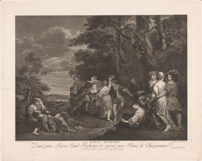 Paisaje con figuras danzantes
La danse flamande (título en el objeto) de René Jacques Le Charpentier