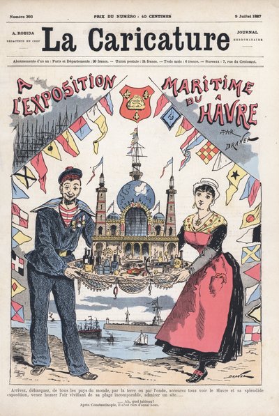 Exposición Marítima en Le Havre, Francia de Renard Jules Draner
