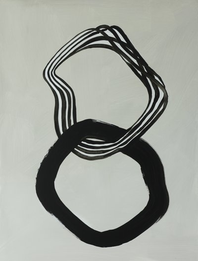 Anillos abstractos entrelazados de Renate Holzner