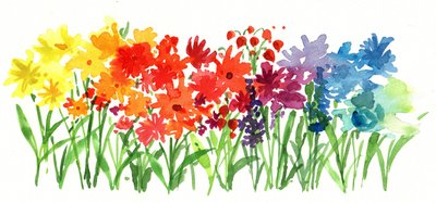 Flores del Jardín del Arcoíris de Renate Holzner