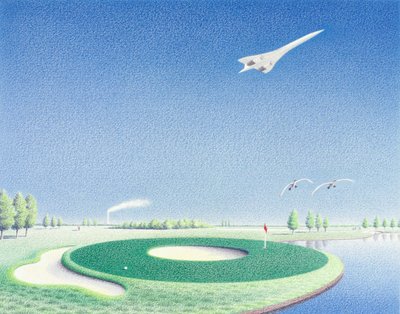 Círculo, 2000, Dibujo a lápiz de color sobre papel de Rene Boin