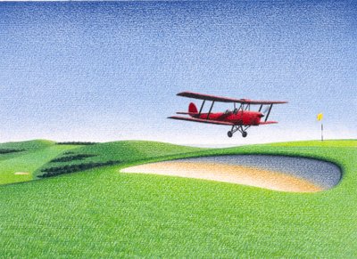 Pasarela, 2000, Dibujo a lápiz de color sobre papel de Rene Boin