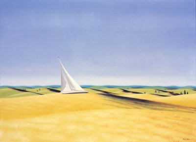 Navegando en Tuscanie, 2001, Óleo sobre lienzo de Rene Boin