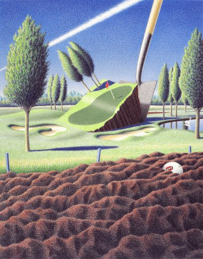 Spade, 2005, Dibujo a lápiz de color sobre papel de Rene Boin