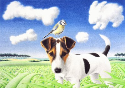 Pensamientos, 2004, Dibujo a lápiz de color sobre papel de Rene Boin