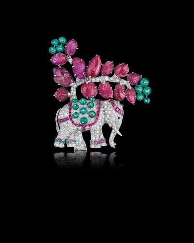 Broche de elefante Art Deco de Rene Boivin
