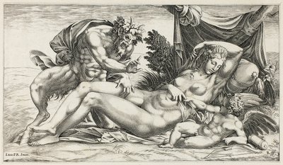 Júpiter y Antíope de Rene Boyvin