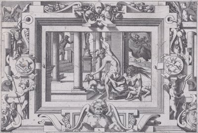 Medea mata a sus dos hijos de Jasón de Rene Boyvin
