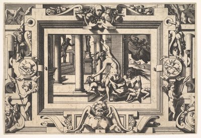 Medea mata a sus dos hijos por Jasón, 1563 de Rene Boyvin