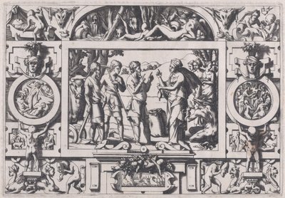 La reina Ino hace estropear la semilla de un año en todas partes, 1563 de Rene Boyvin