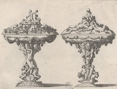 Dos tazas, siglos XVI-XVII de Rene Boyvin