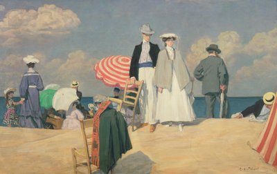 La playa de Cabourg de René François Xavier Prinet
