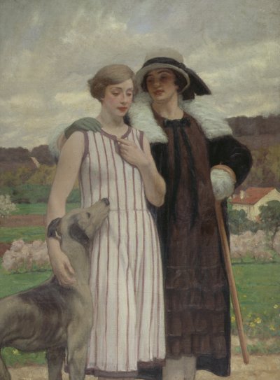Los dos amigos (óleo sobre lienzo) de René François Xavier Prinet
