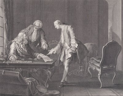 El Hijo Pródigo Exigiendo su Herencia, ca. 1751 de Rene Gaillard