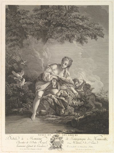Venus y los Amores, siglo XVIII de Rene Gaillard