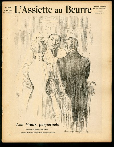 Portada de “El Plato de Mantequilla”, número 268, Satírico en Colores de Rene George Hermann Paul