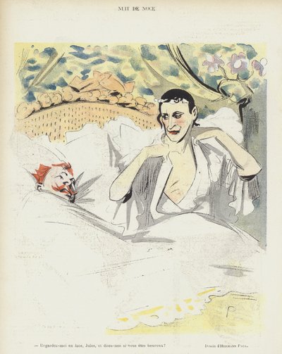 Noche de bodas. Ilustración para Le Rire de Rene George Hermann Paul