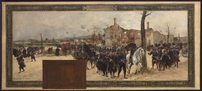 Boceto para el gabinete del Prefecto en el Ayuntamiento de París: Defensa Exterior de Rene Joseph Gilbert