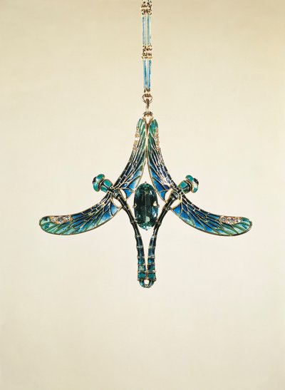 Colgante de libélula (oro y esmalte) de Rene Jules Lalique