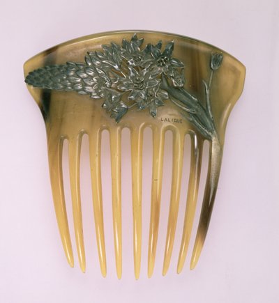 Peine de cuerno, por René Jules Lalique (1860-1945), París, 1900-02 de Rene Jules Lalique
