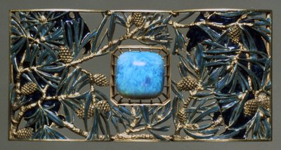 Placa para águilas y collar de pino, c1899-1901 de Rene Jules Lalique