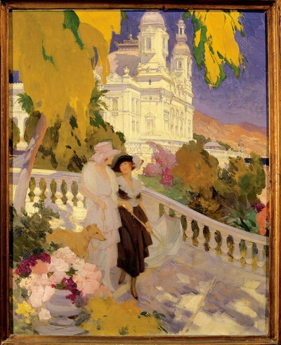 El paseo por la terraza del Casino de Montecarlo de Rene Lelong