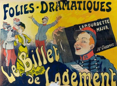 El billete de alojamiento de Rene Pean