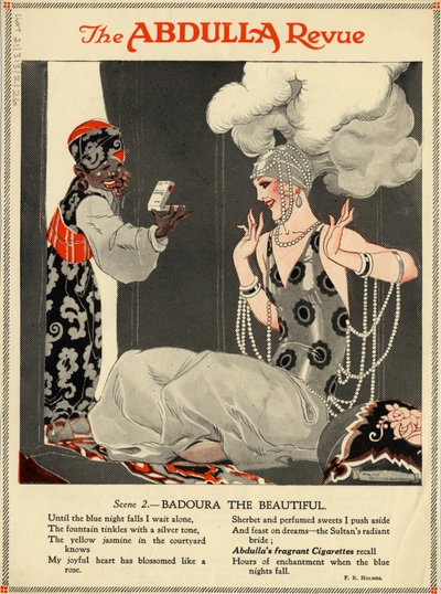 Cigarrillos Abdulla, década de 1920 de Rene Vincent