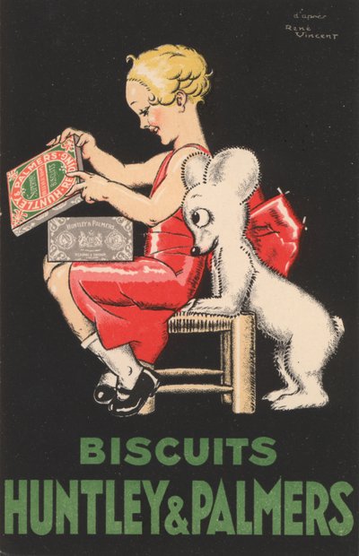 Anuncio de galletas Huntley & Palmers de Rene Vincent