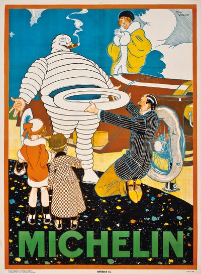 Cartel publicitario para Michelin de Rene Vincent