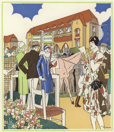 En la exposición y carreras de caballos de Le Touquet de Rene Vincent
