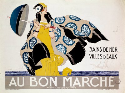 Cartel para grandes almacenes Au Bon Marche de Rene Vincent