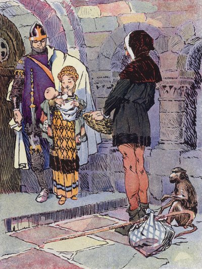 Una pequeña niña de los tiempos feudales de Rene Vincent