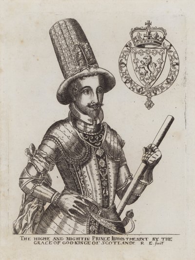 Rey Jacobo VI de Escocia de Renold (after) Elstrack