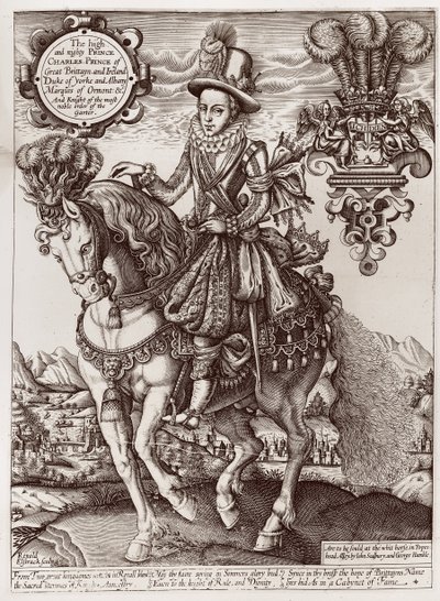Carlos I como Príncipe de Gales a caballo, de 