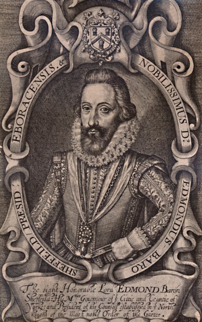 Edmund Sheffield, primer conde de Mulgrave, estadista inglés, principios del siglo XVII, 1894 de Renold Elstrack