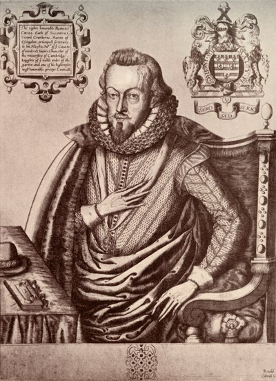 Robert Cecil, Primer Conde de Salisbury, principios del siglo XVII, 1911 de Renold Elstrack