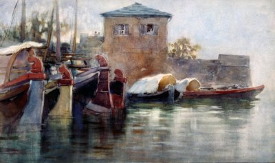 Siesta en Comballi (muelle en el Lago de Como) de Renzo Weiss