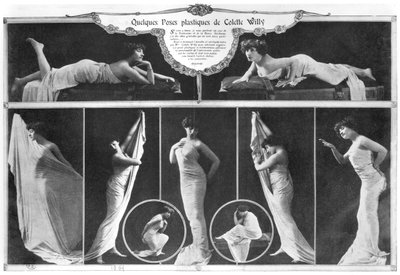 Colette (1873-1954) posando, 1909 de Reutlinger Studio