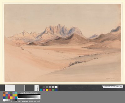 Djebel Serbal, Sinaí de Rev. Edward Thomas Daniell