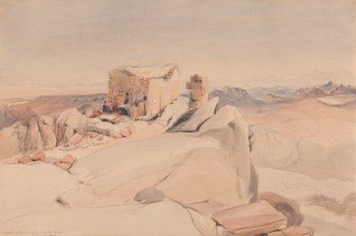 Cumbre del Monte Sinaí o Jebel Musa de Rev. Edward Thomas Daniell