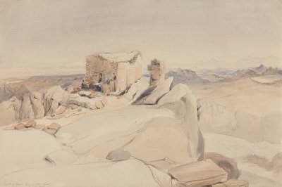 La Cima del Monte Sinaí o Jebel Musa, 1840 de Rev. Edward Thomas Daniell