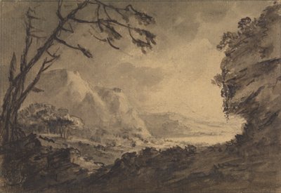 Un paisaje rocoso de Rev. William Gilpin