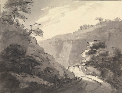 Paisaje con carretera en primer plano de Rev. William Gilpin