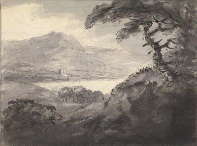 Paisaje montañoso con un lago de Rev. William Gilpin