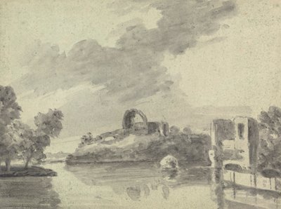 Vista del río con ruinas de Rev. William Gilpin