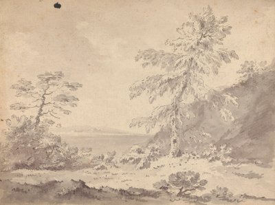 Dos árboles en un paisaje de Rev. William Gilpin