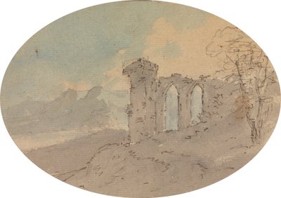 Vista de las ruinas del castillo de Rev. William Gilpin