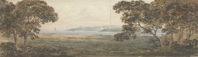 Paisaje arbolado con vistas a un estuario de Rev. William Gilpin